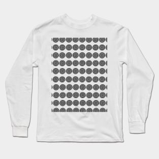 Black and white SPIRAL Patterns Long Sleeve T-Shirt